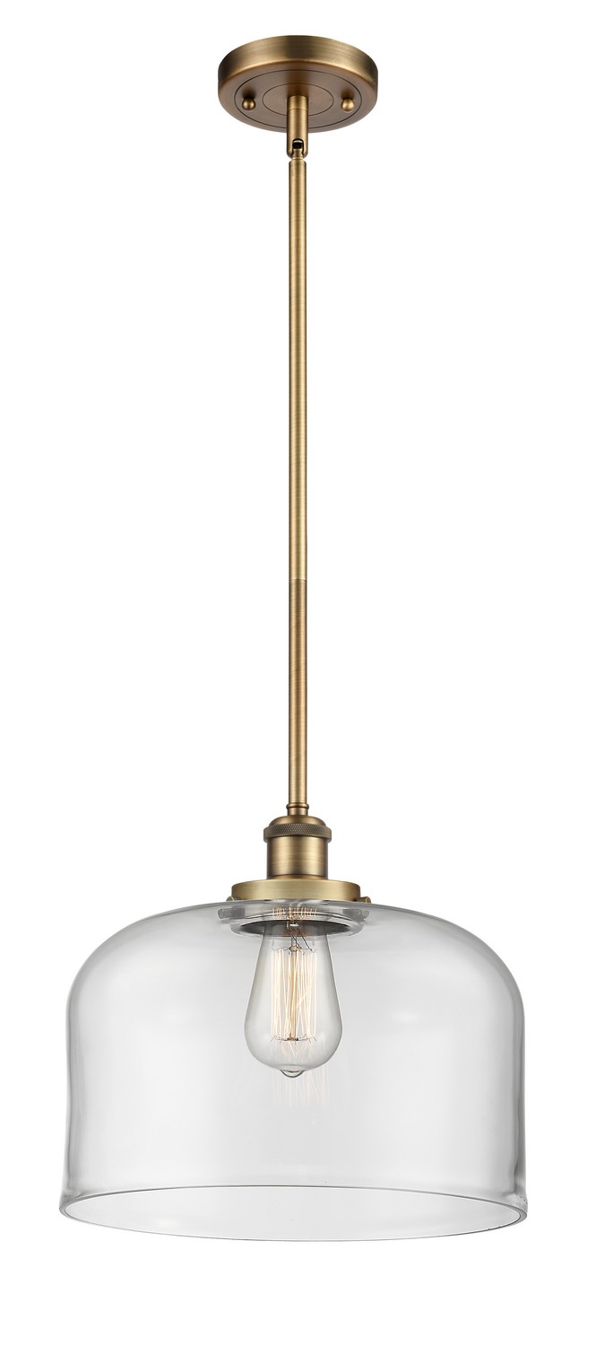 One Light Mini Pendant by Innovations - Ballston Urban Collection, Brushed Brass Finish - 916-1S-BB-G72-L