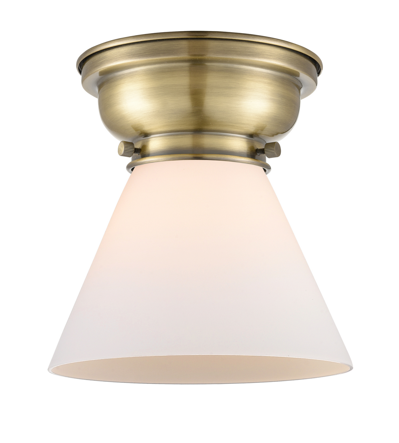 One Light Flush Mount by Innovations - Franklin Restoration Collection, Antique Brass Finish - 623-1F-AB-G41