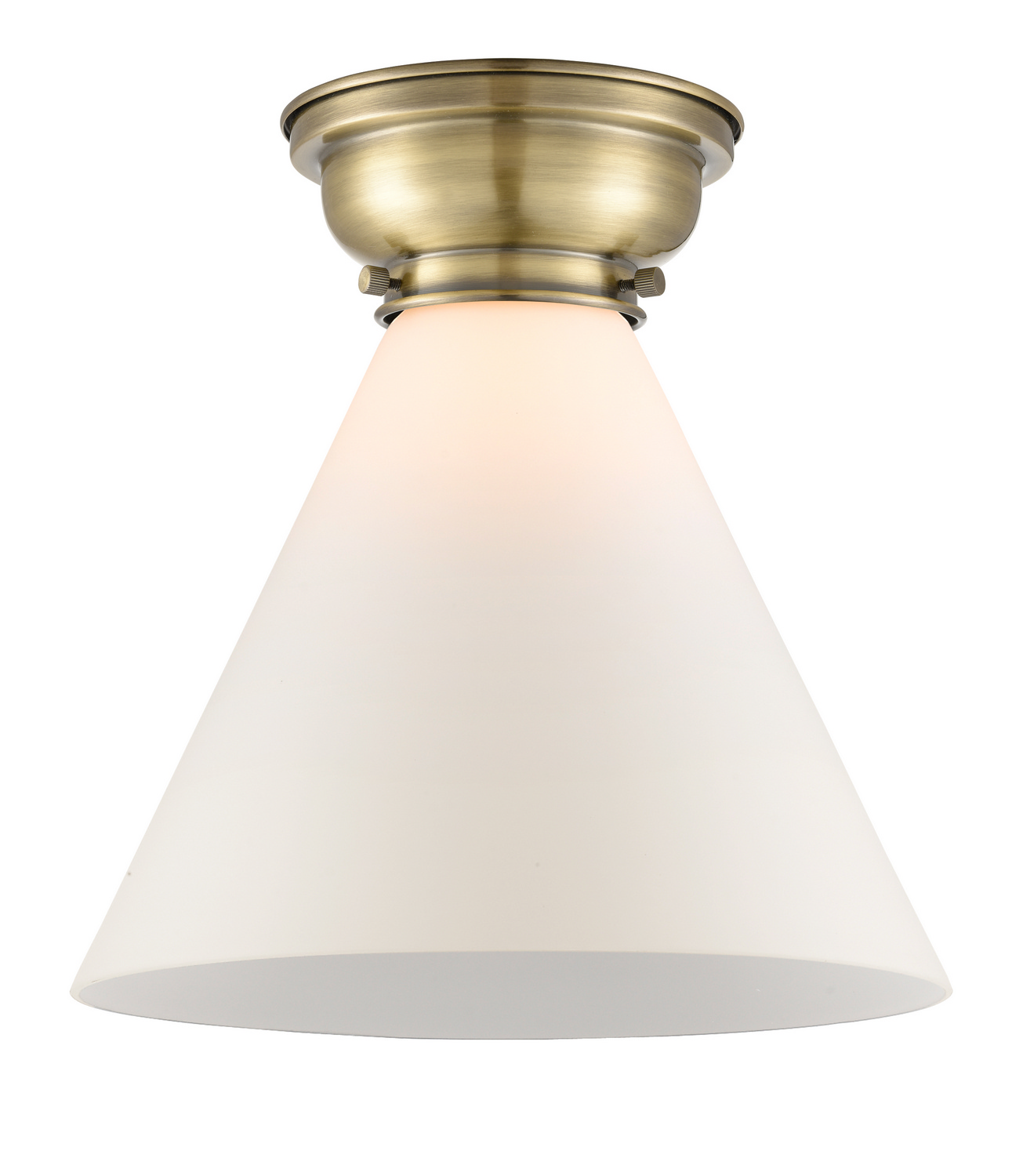 One Light Flush Mount by Innovations - Franklin Restoration Collection, Antique Brass Finish - 623-1F-AB-G41-L