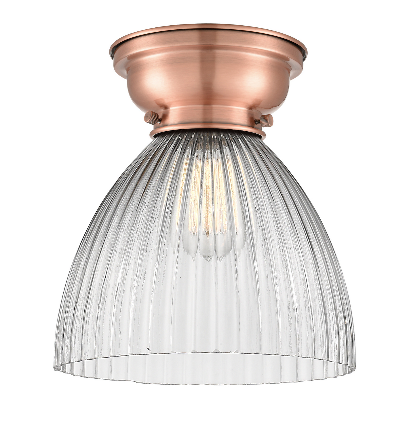 LED Flush Mount by Innovations - Franklin Restoration Collection, Antique Copper Finish - 623-1F-AC-G222-LED