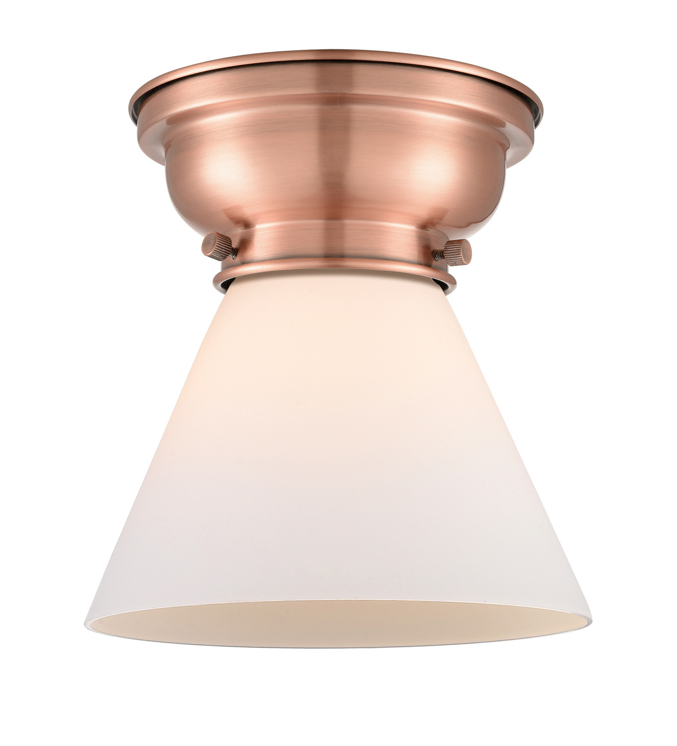 One Light Flush Mount by Innovations - Franklin Restoration Collection, Antique Copper Finish - 623-1F-AC-G41