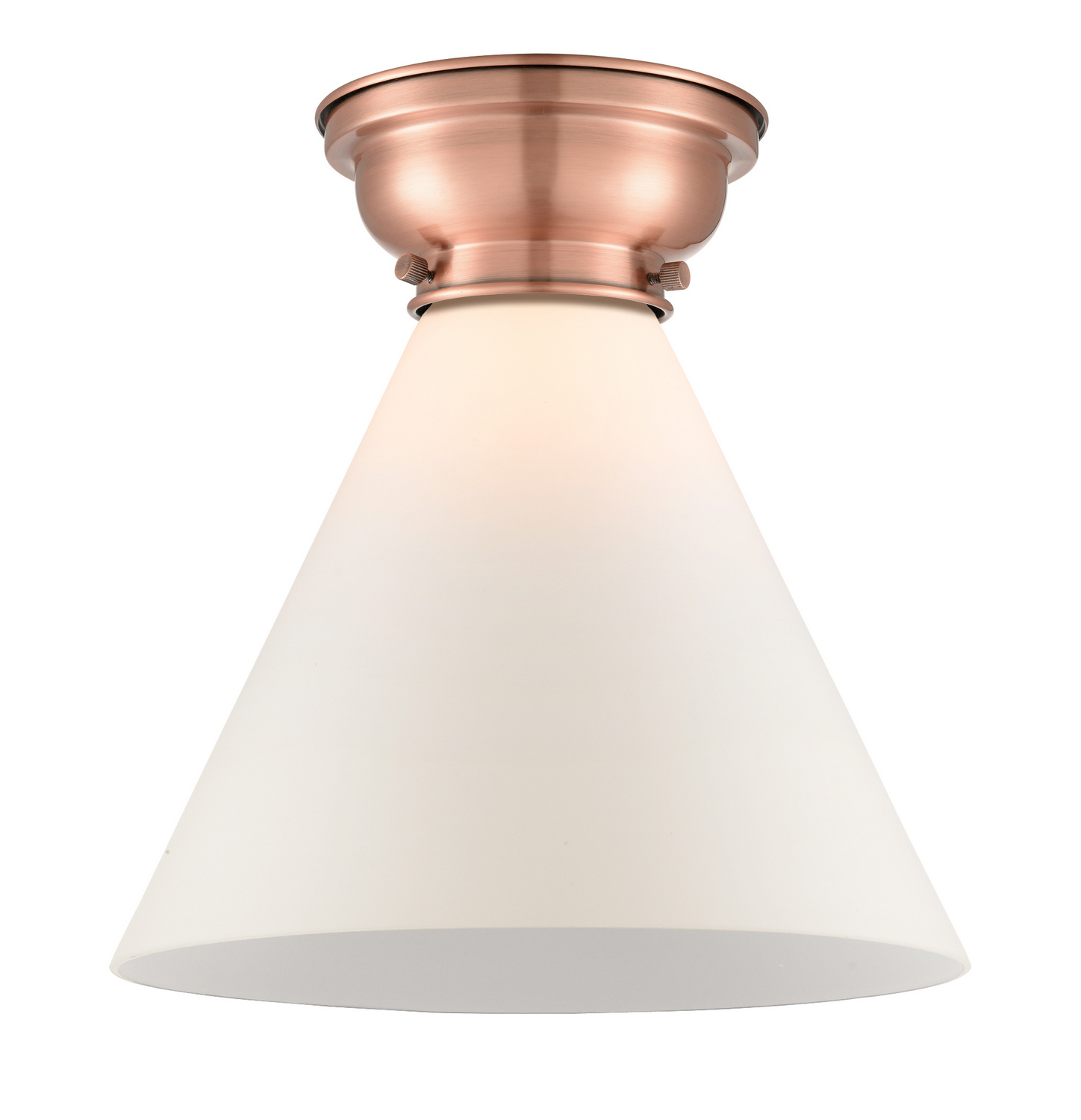 One Light Flush Mount by Innovations - Franklin Restoration Collection, Antique Copper Finish - 623-1F-AC-G41-L