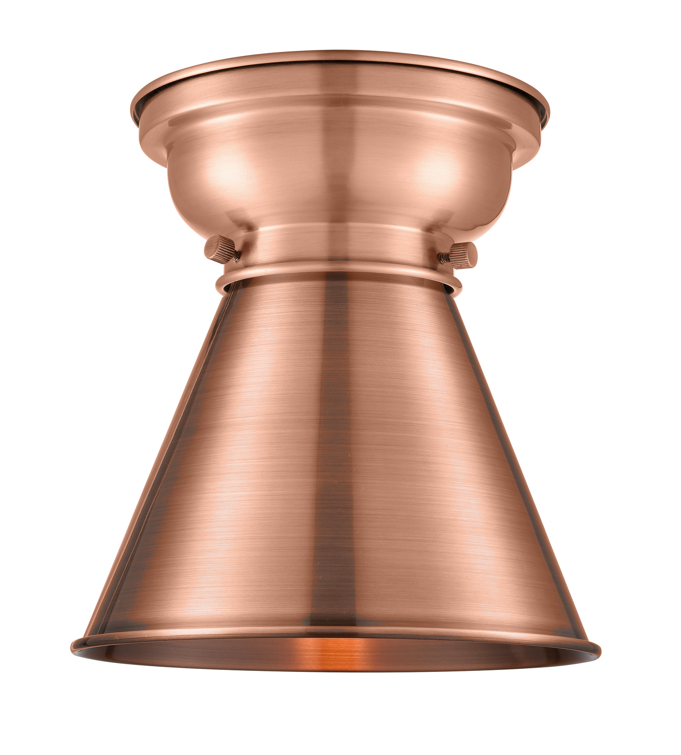 LED Flush Mount by Innovations - Franklin Restoration Collection, Antique Copper Finish - 623-1F-AC-M13-AC-LED