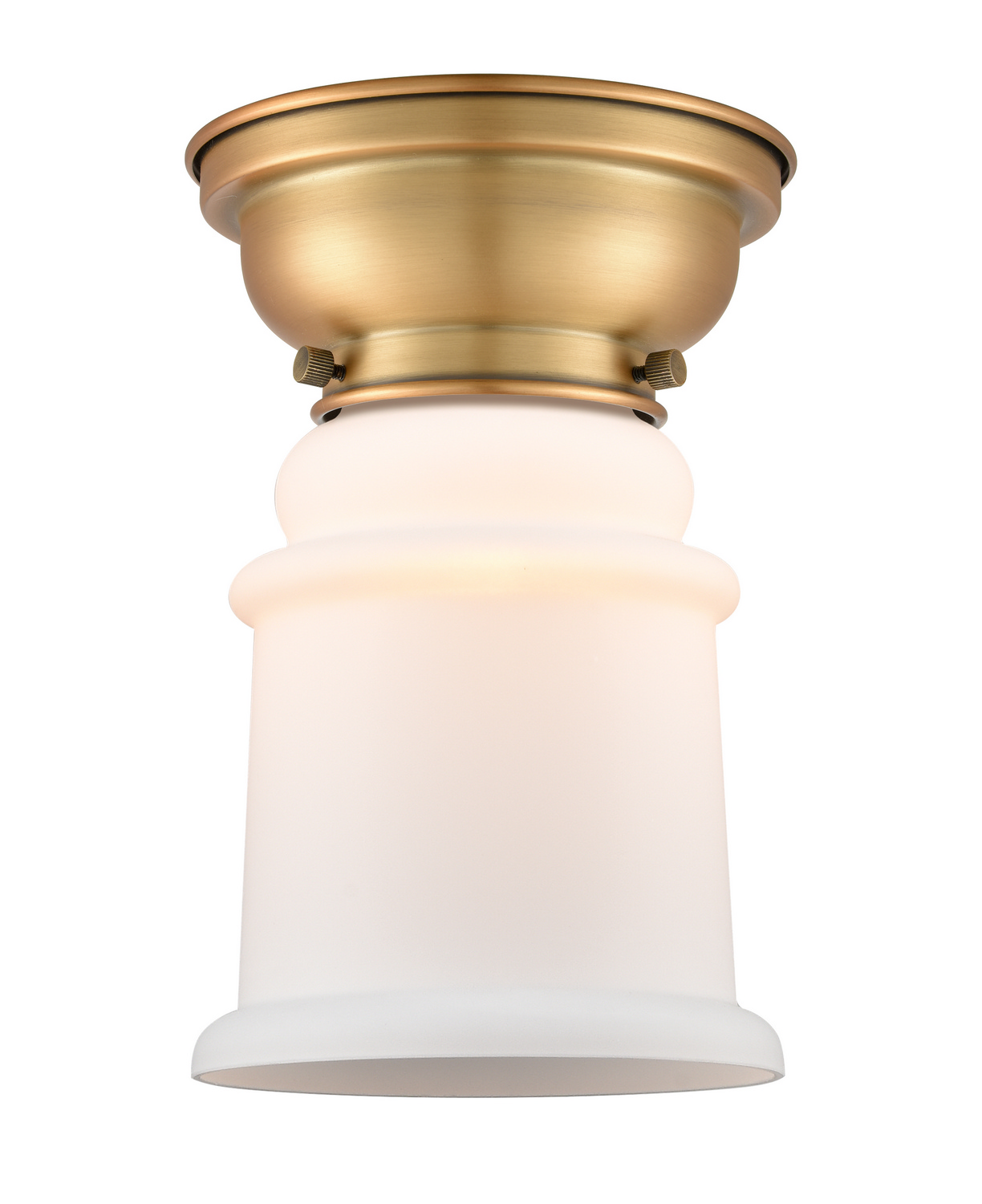 LED Flush Mount by Innovations - Franklin Restoration Collection, Brushed Brass Finish - 623-1F-BB-G181-LED