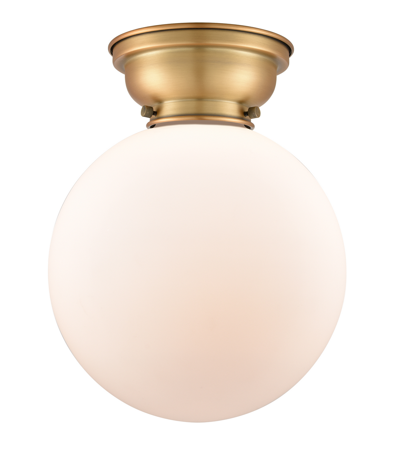 LED Flush Mount by Innovations - Franklin Restoration Collection, Brushed Brass Finish - 623-1F-BB-G201-10-LED