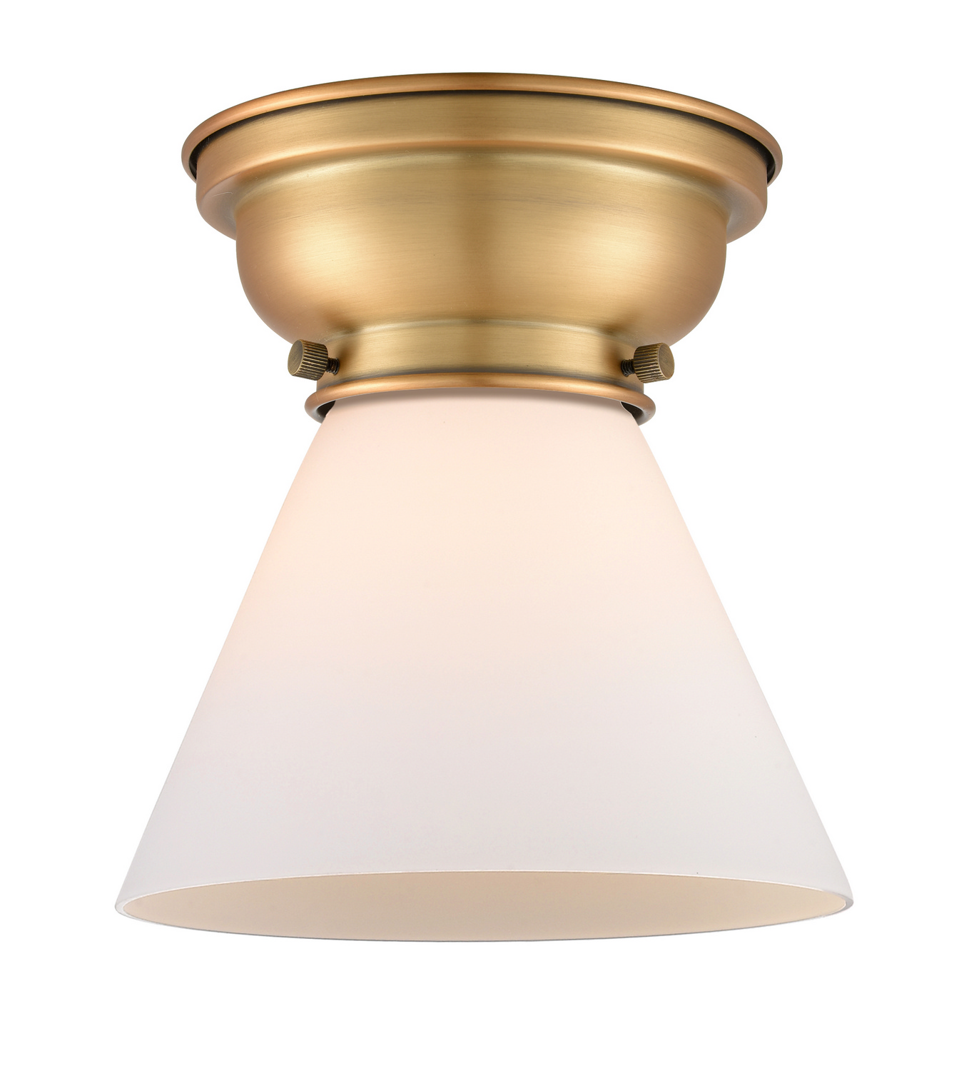 One Light Flush Mount by Innovations - Franklin Restoration Collection, Brushed Brass Finish - 623-1F-BB-G41