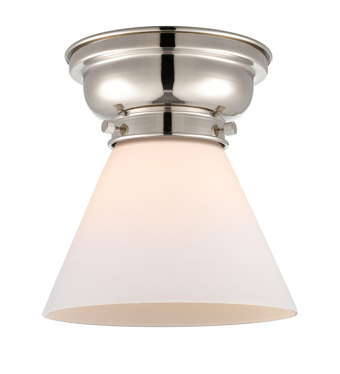 One Light Flush Mount by Innovations - Franklin Restoration Collection, Polished Nickel Finish - 623-1F-PN-G41