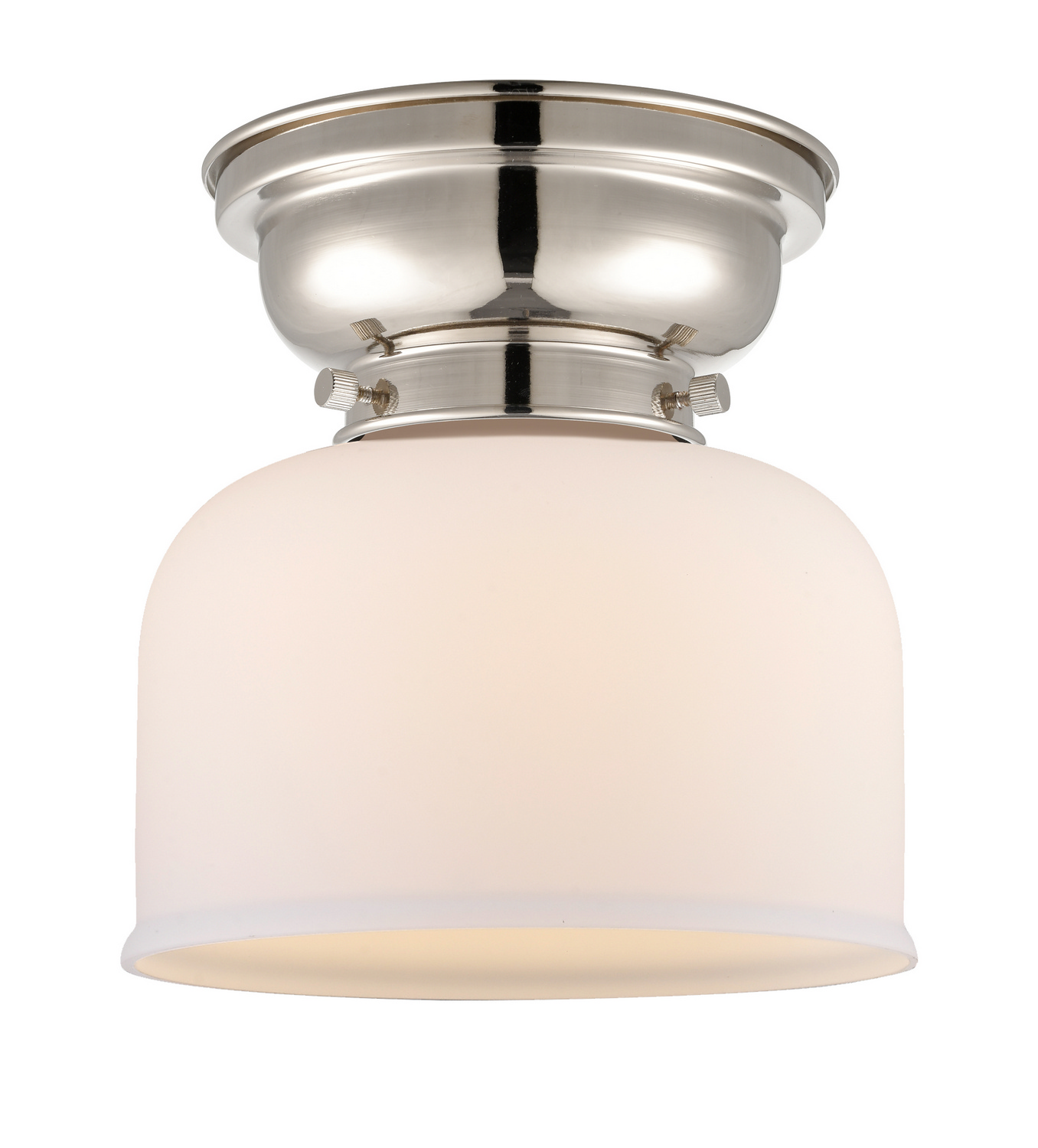 One Light Flush Mount by Innovations - Franklin Restoration Collection, Polished Nickel Finish - 623-1F-PN-G71