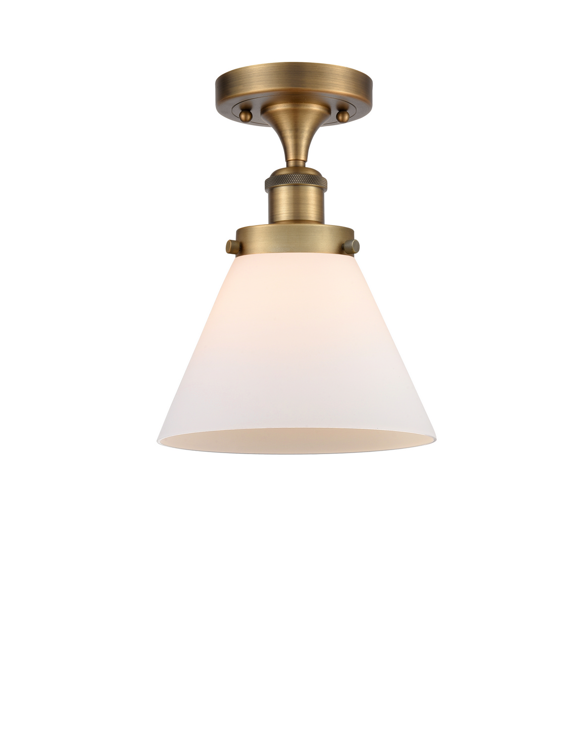 LED Semi-Flush Mount by Innovations - Ballston Urban Collection, Brushed Brass Finish - 916-1C-BB-G41-LED