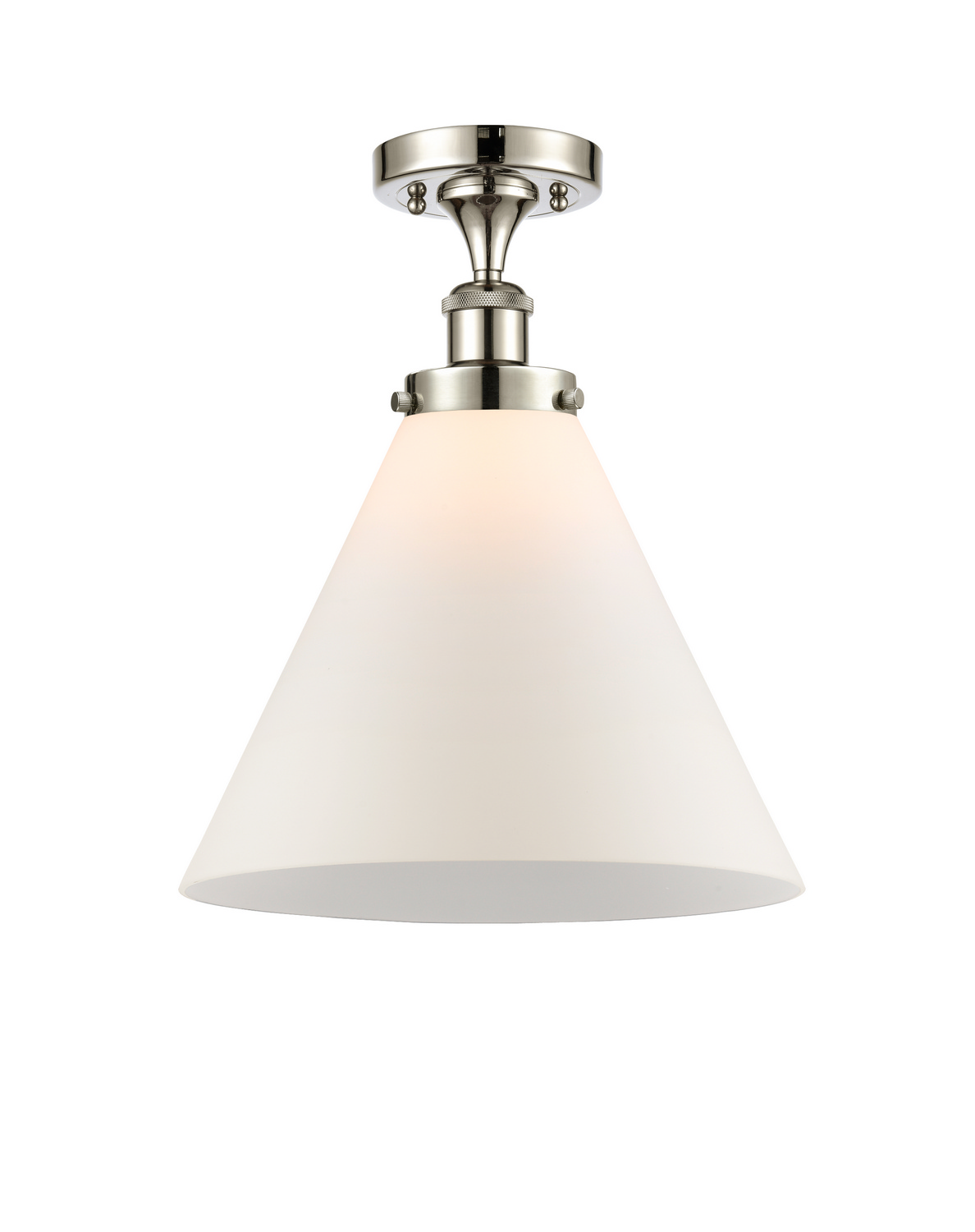 LED Semi-Flush Mount by Innovations - Ballston Urban Collection, Polished Nickel Finish - 916-1C-PN-G41-L-LED