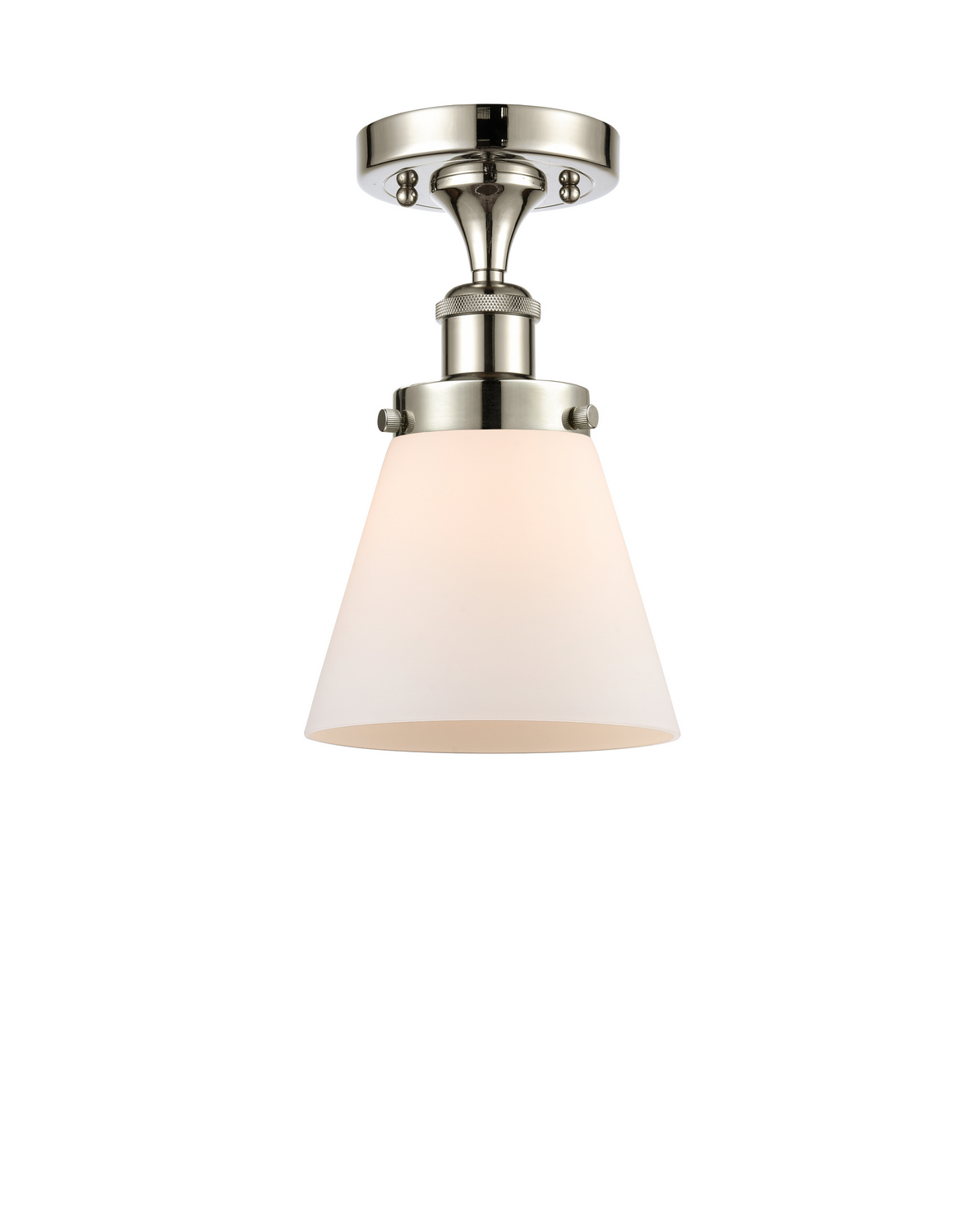 LED Semi-Flush Mount by Innovations - Ballston Urban Collection, Polished Nickel Finish - 916-1C-PN-G61-LED