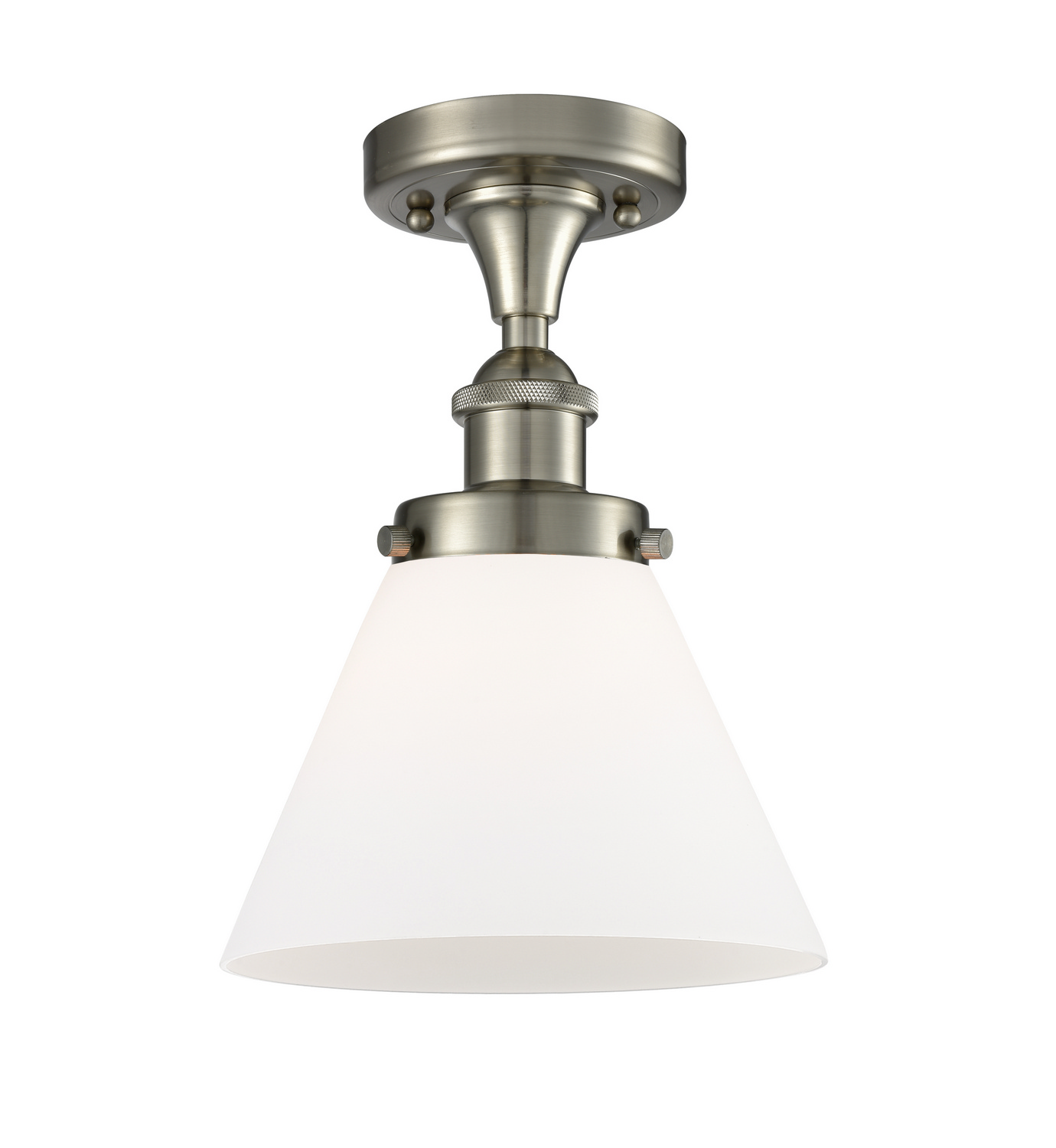 One Light Semi-Flush Mount by Innovations - Ballston Urban Collection, Brushed Satin Nickel Finish - 916-1C-SN-G41
