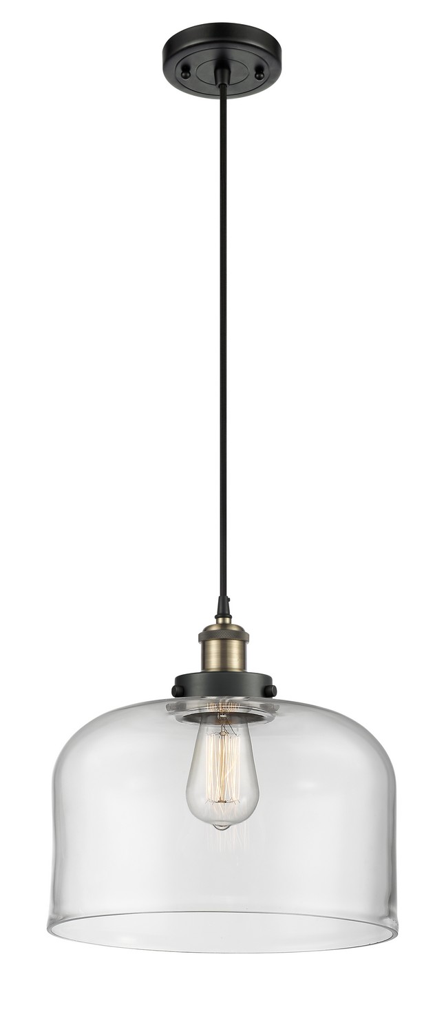 One Light Mini Pendant by Innovations - Ballston Urban Collection, Black Antique Brass Finish - 916-1P-BAB-G72-L
