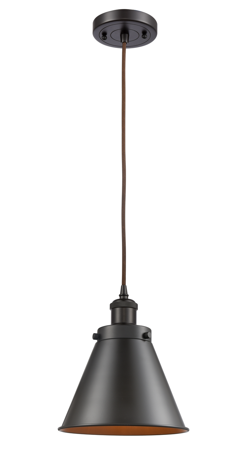 One Light Mini Pendant by Innovations - Ballston Urban Collection, Oil Rubbed Bronze Finish - 916-1P-OB-M13