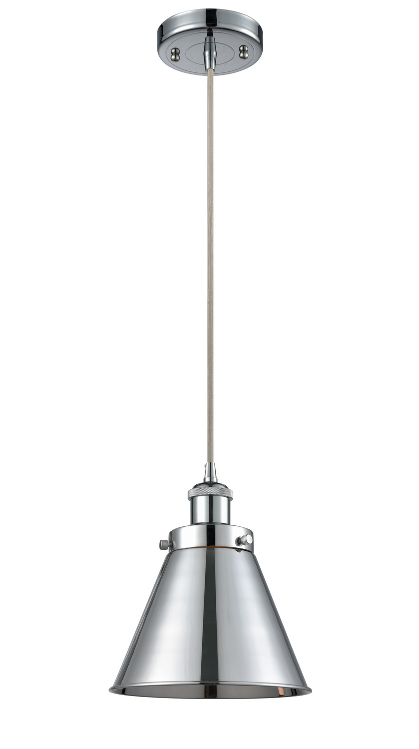 LED Mini Pendant by Innovations - Ballston Urban Collection, Polished Chrome Finish - 916-1P-PC-M13-PC-LED