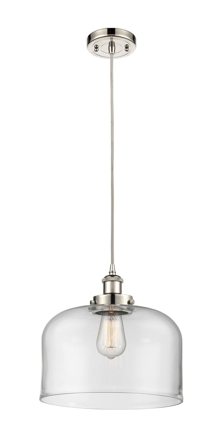 One Light Mini Pendant by Innovations - Ballston Urban Collection, Polished Nickel Finish - 916-1P-PN-G72-L