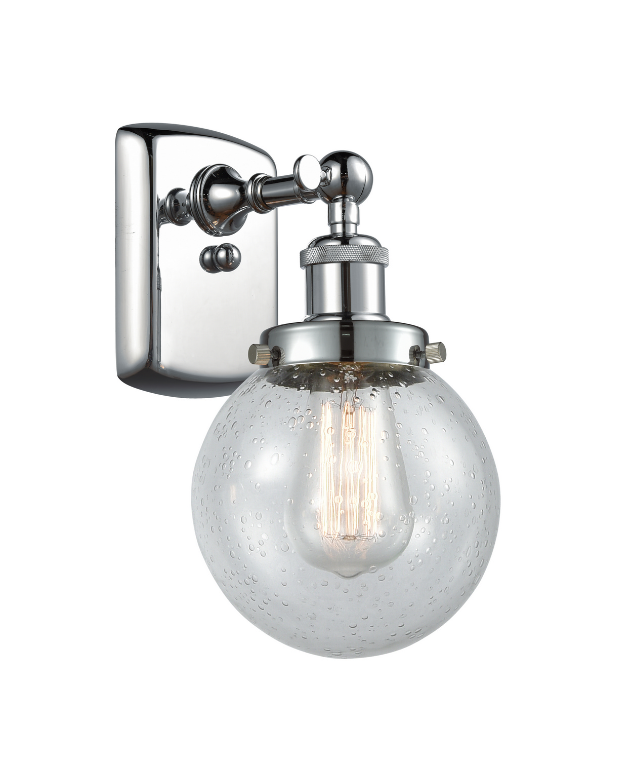 One Light Wall Sconce by Innovations - Ballston Urban Collection, Polished Chrome Finish - 916-1W-PC-G204-6