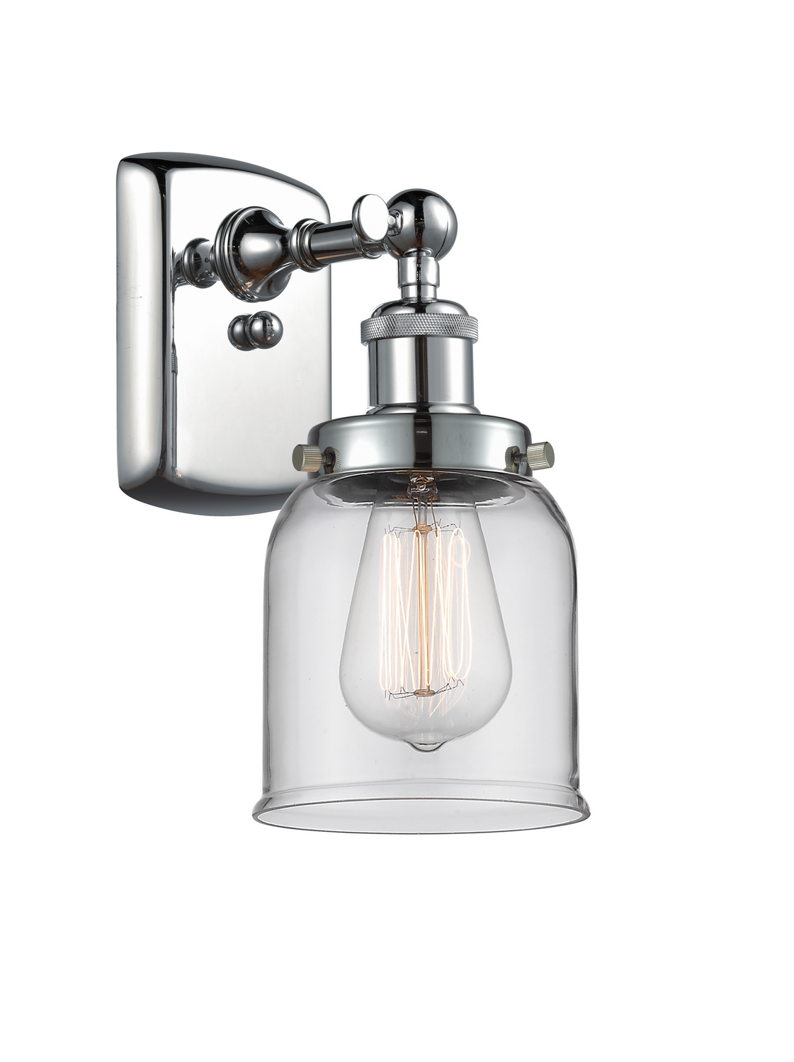 One Light Wall Sconce by Innovations - Ballston Urban Collection, Polished Chrome Finish - 916-1W-PC-G52