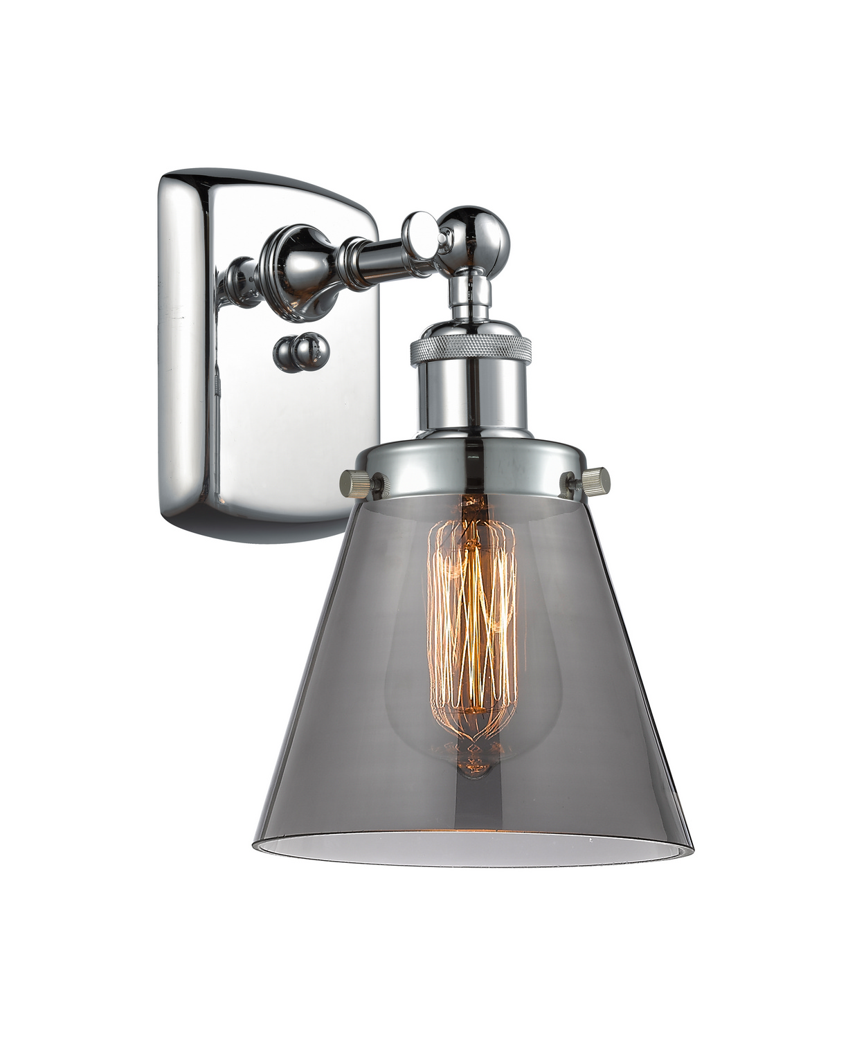 One Light Wall Sconce by Innovations - Ballston Urban Collection, Polished Chrome Finish - 916-1W-PC-G63