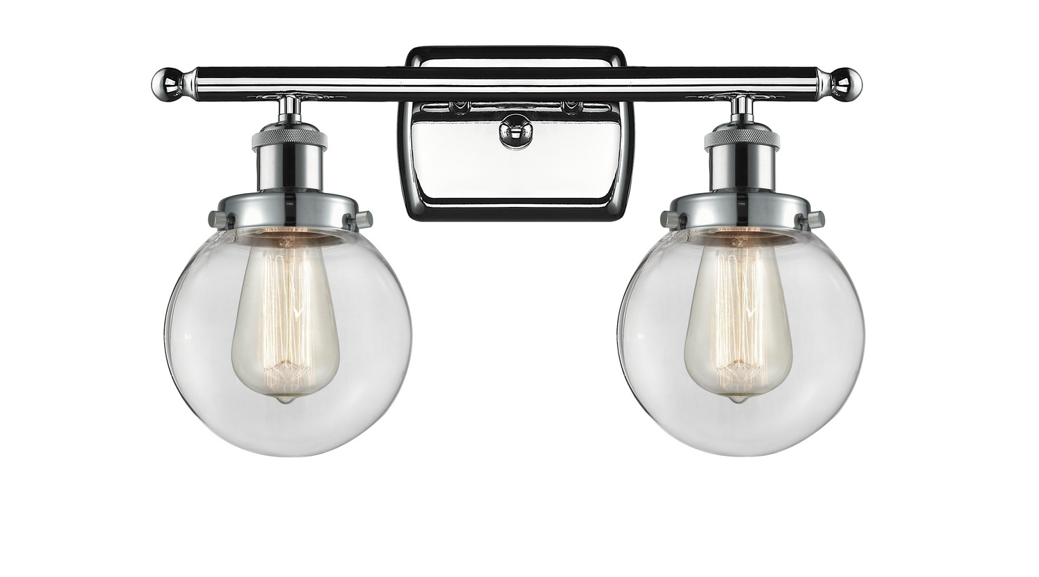 Two Light Bath Vanity by Innovations - Ballston Urban Collection, Polished Chrome Finish - 916-2W-PC-G202-6