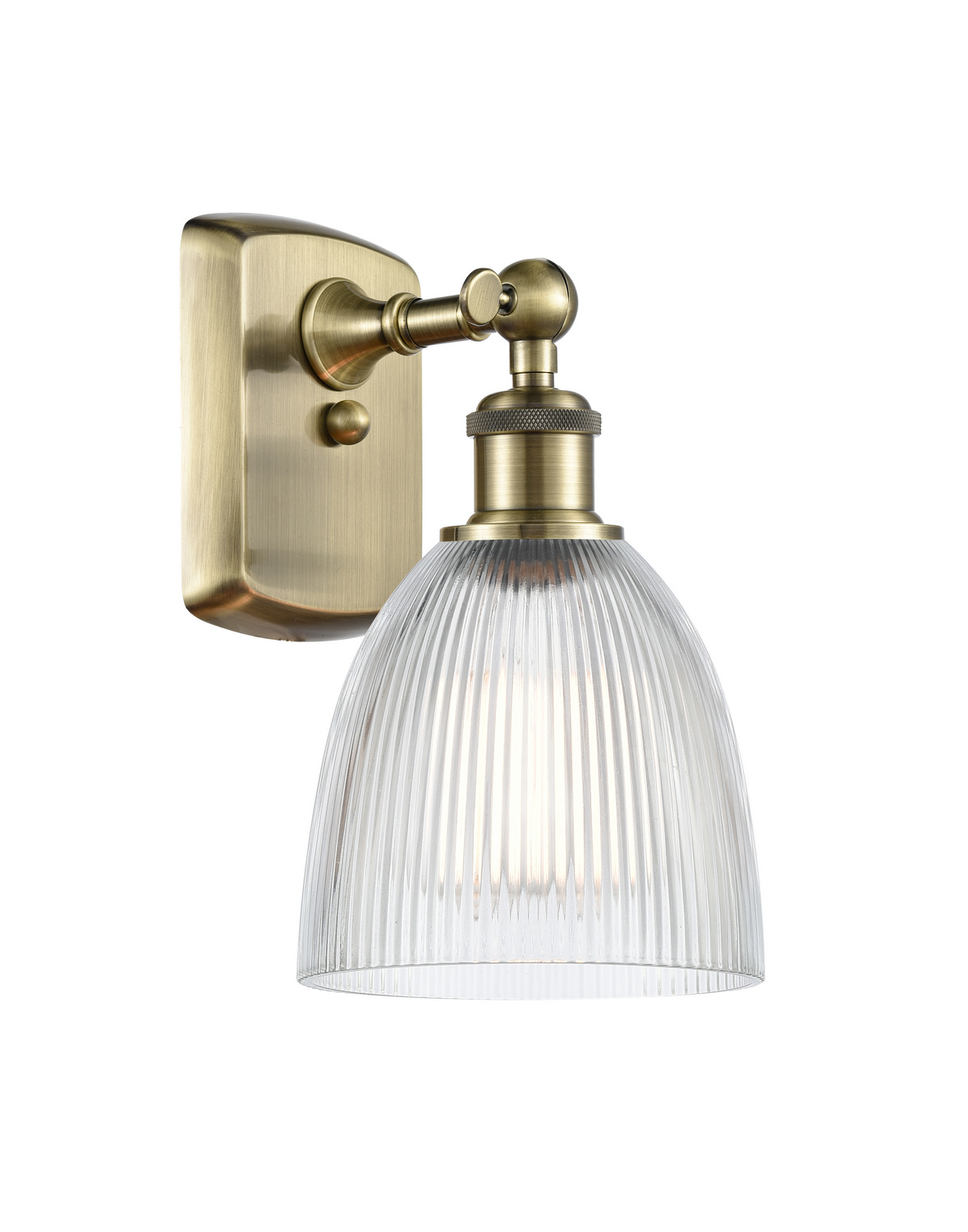 LED Wall Sconce by Innovations - Ballston Collection, Antique Brass Finish - 516-1W-AB-G382-LED