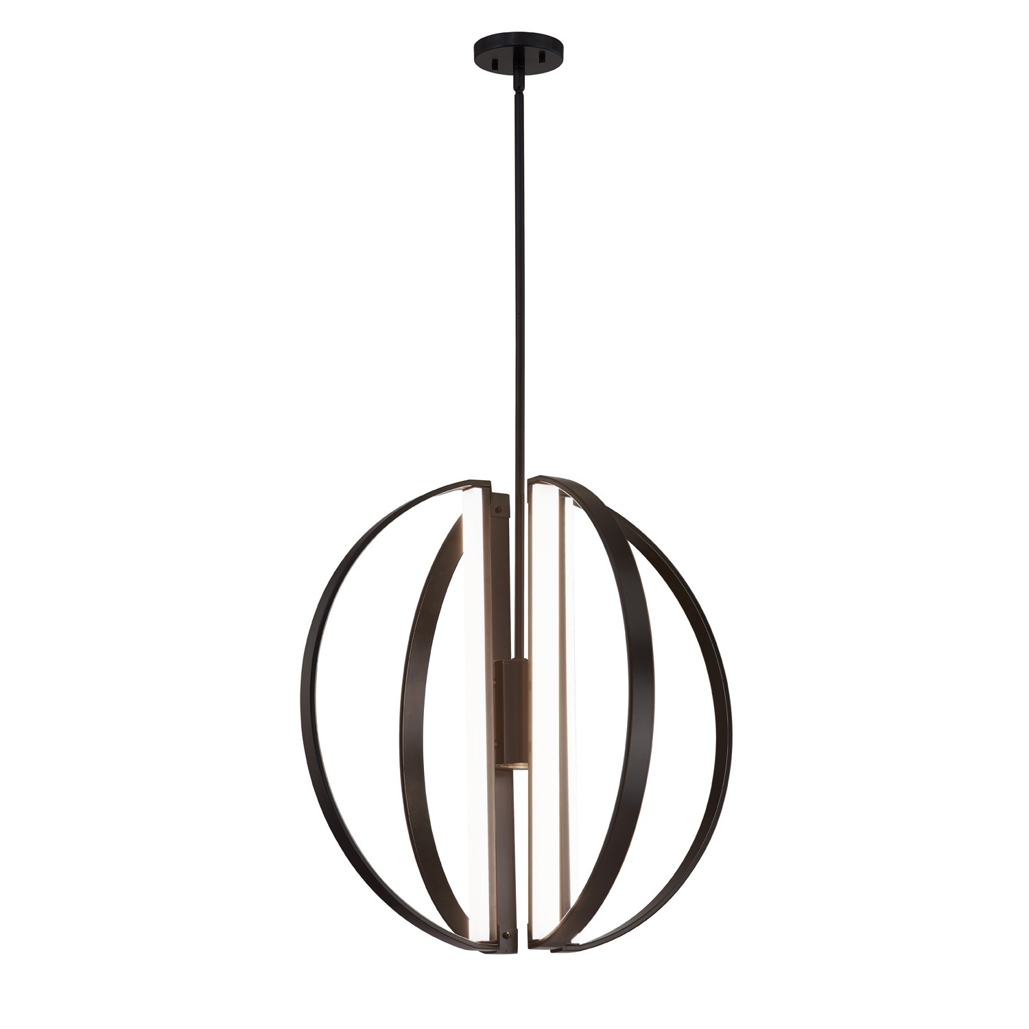 Photos - Chandelier / Lamp Liv Justice Design Matte Black LED Chandelier from the  Collection NSH-4302-MBLK 