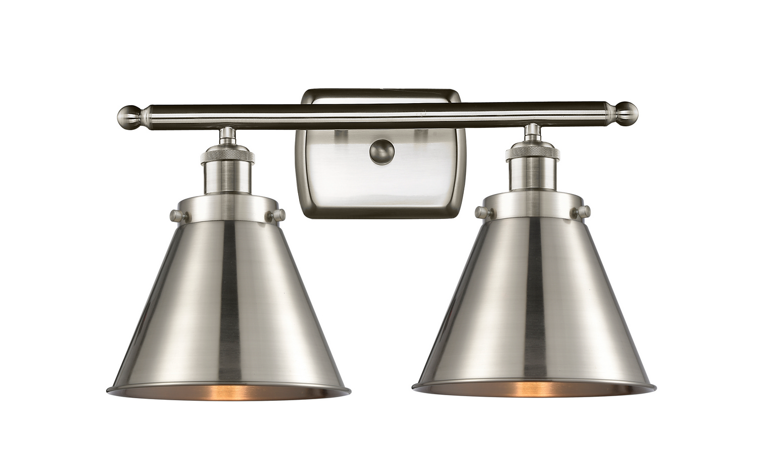 LED Bath Vanity by Innovations - Ballston Urban Collection, Brushed Satin Nickel Finish - 916-2W-SN-M13-SN-LED