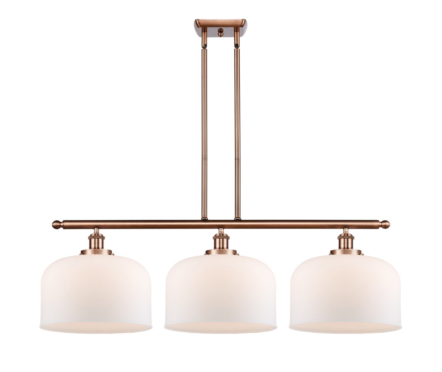 Three Light Island Pendant by Innovations - Ballston Urban Collection, Antique Copper Finish - 916-3I-AC-G71-L