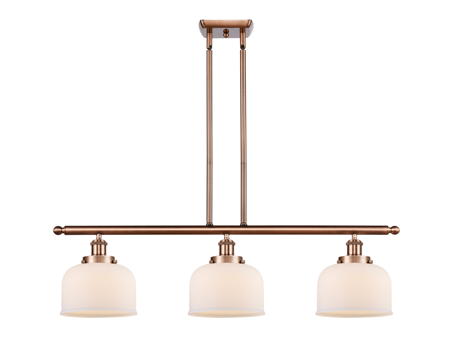 LED Island Pendant by Innovations - Ballston Urban Collection, Antique Copper Finish - 916-3I-AC-G71-LED