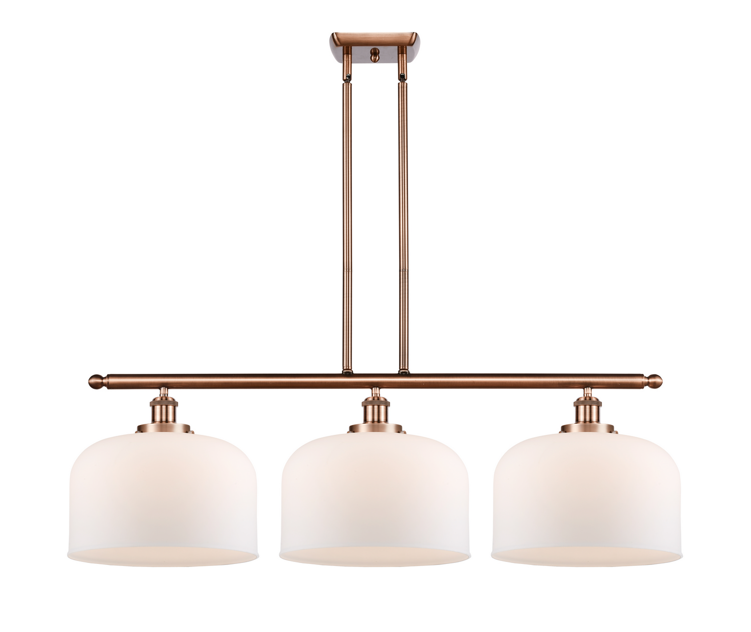 LED Island Pendant by Innovations - Ballston Urban Collection, Antique Copper Finish - 916-3I-AC-G71-L-LED