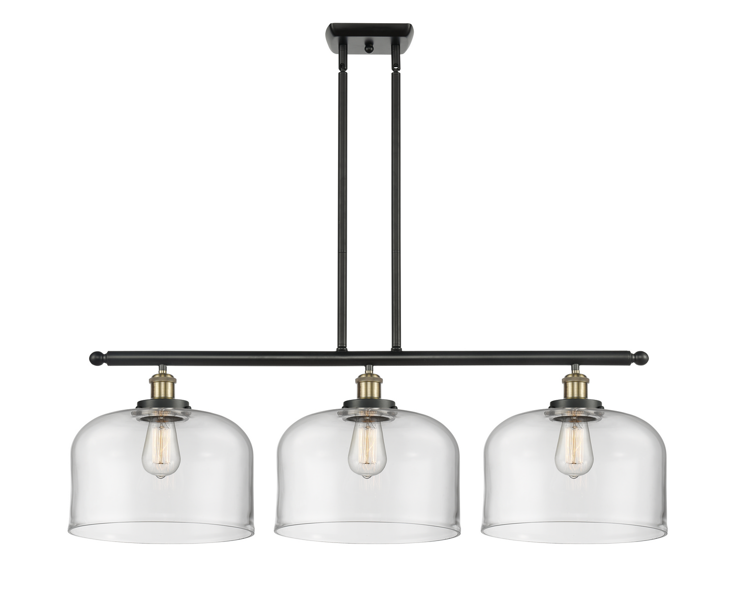 LED Island Pendant by Innovations - Ballston Urban Collection, Black Antique Brass Finish - 916-3I-BAB-G72-L-LED