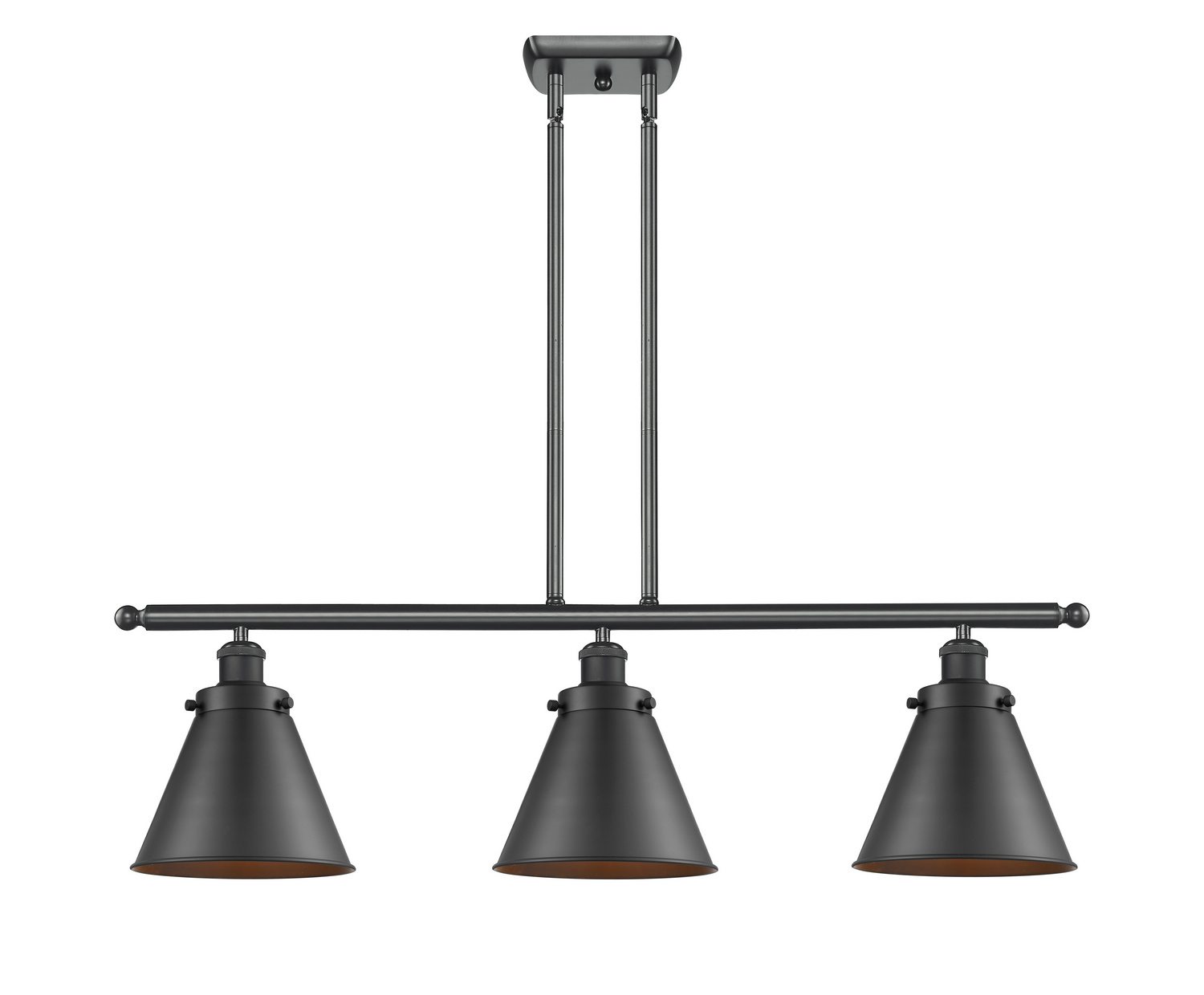 LED Island Pendant by Innovations - Ballston Urban Collection, Matte Black Finish - 916-3I-BK-M13-LED