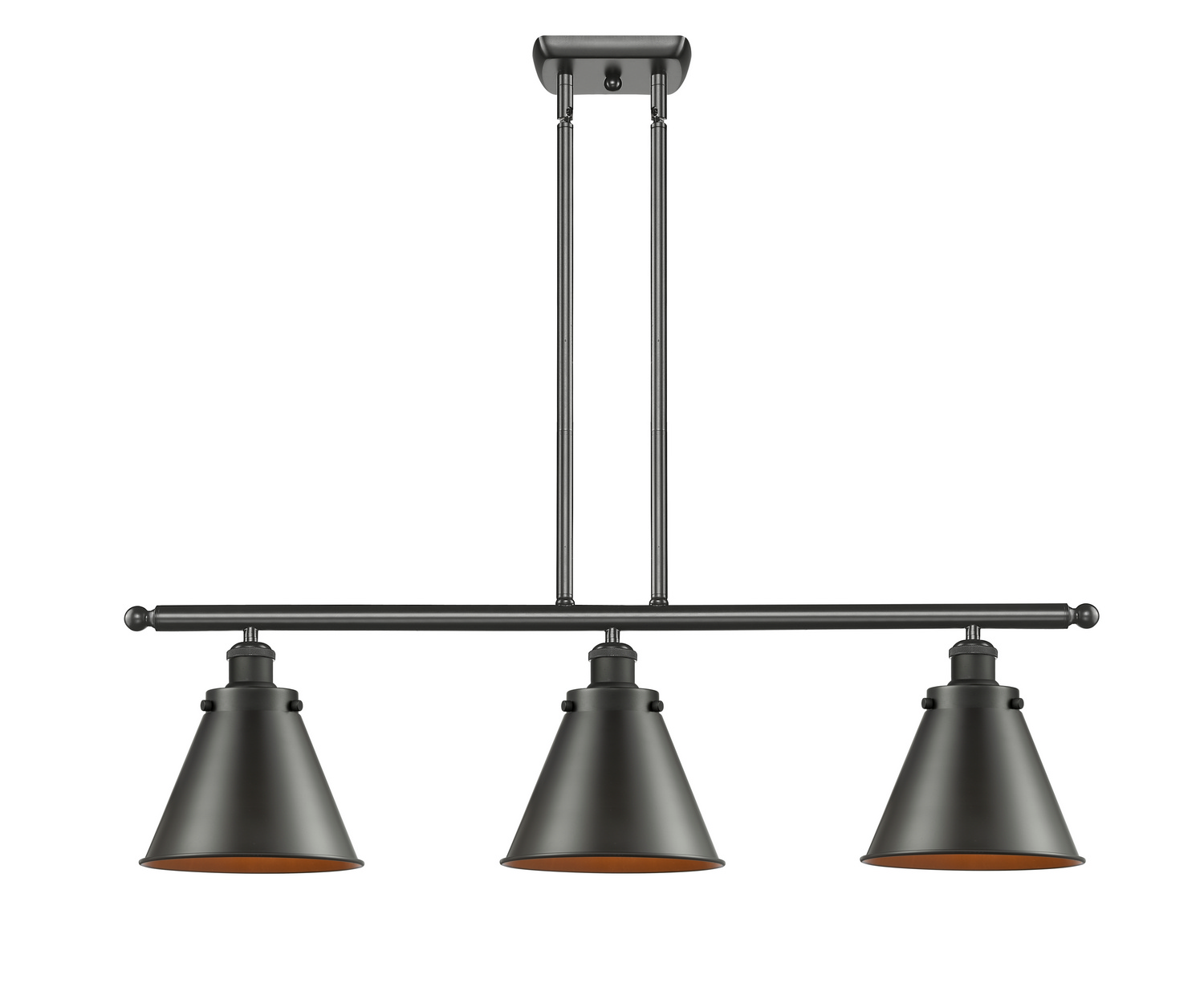 Three Light Island Pendant by Innovations - Ballston Urban Collection, Oil Rubbed Bronze Finish - 916-3I-OB-M13