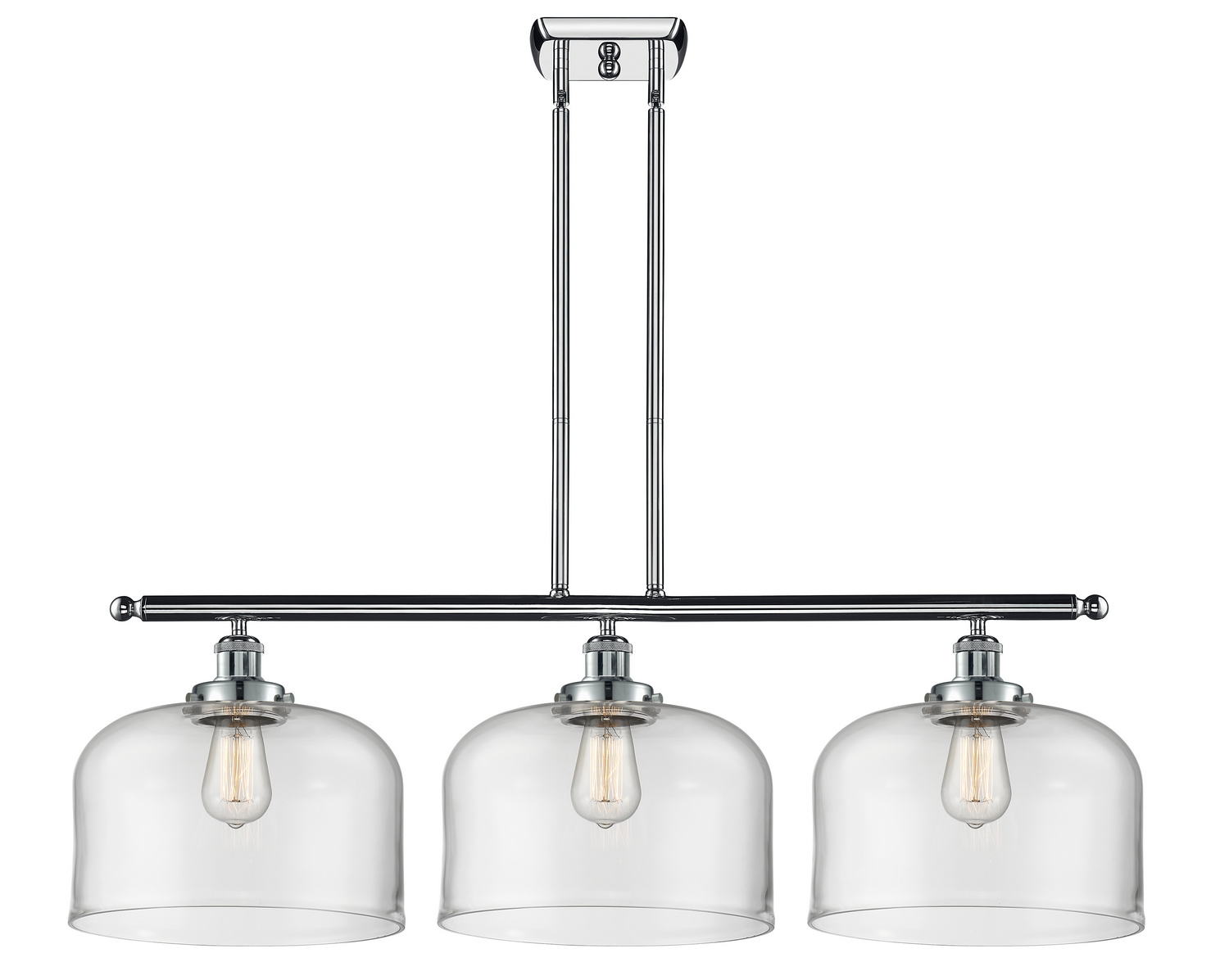 Three Light Island Pendant by Innovations - Ballston Urban Collection, Polished Chrome Finish - 916-3I-PC-G72-L