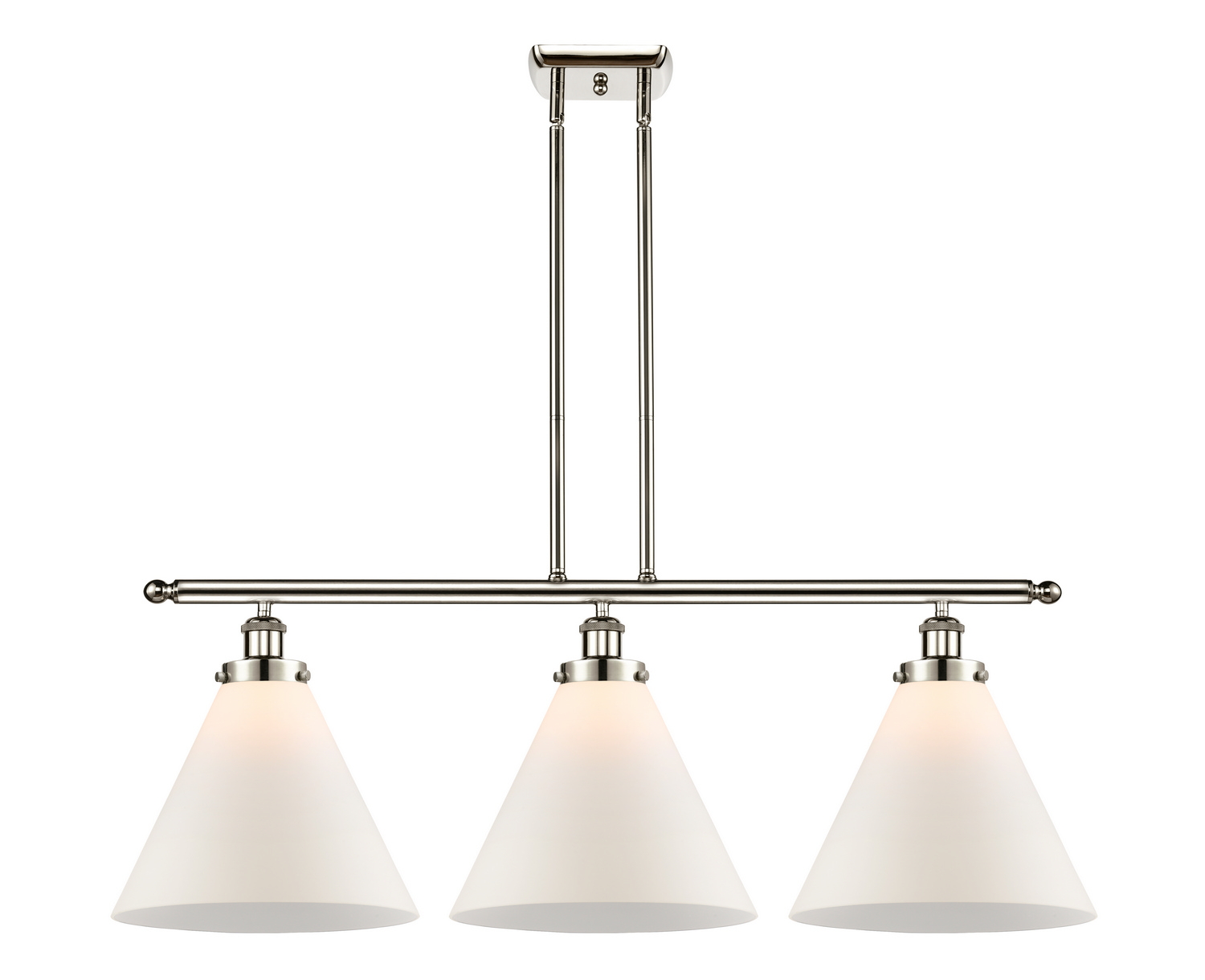 Three Light Island Pendant by Innovations - Ballston Urban Collection, Polished Nickel Finish - 916-3I-PN-G41-L