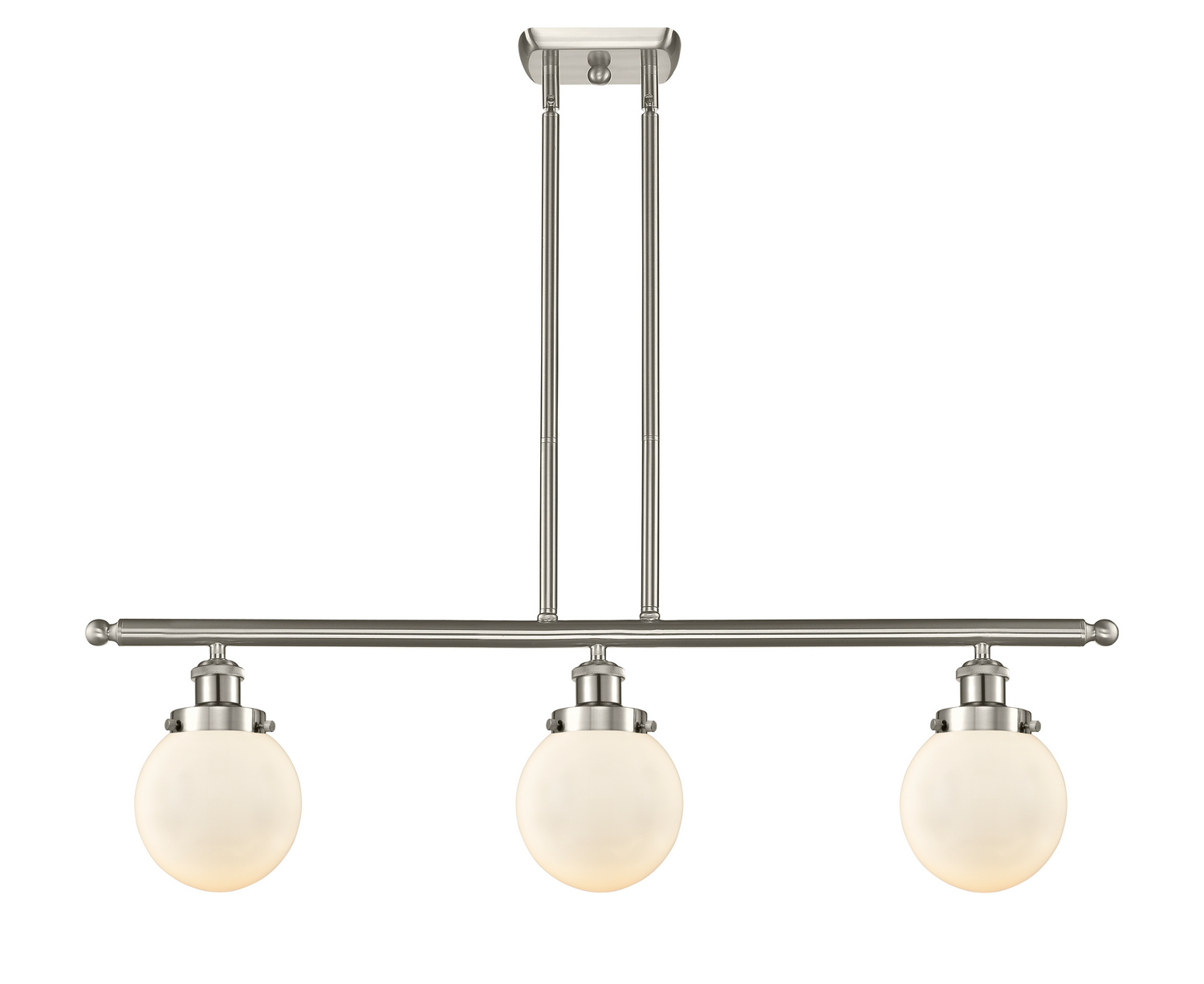 LED Island Pendant by Innovations - Ballston Urban Collection, Brushed Satin Nickel Finish - 916-3I-SN-G201-6-LED