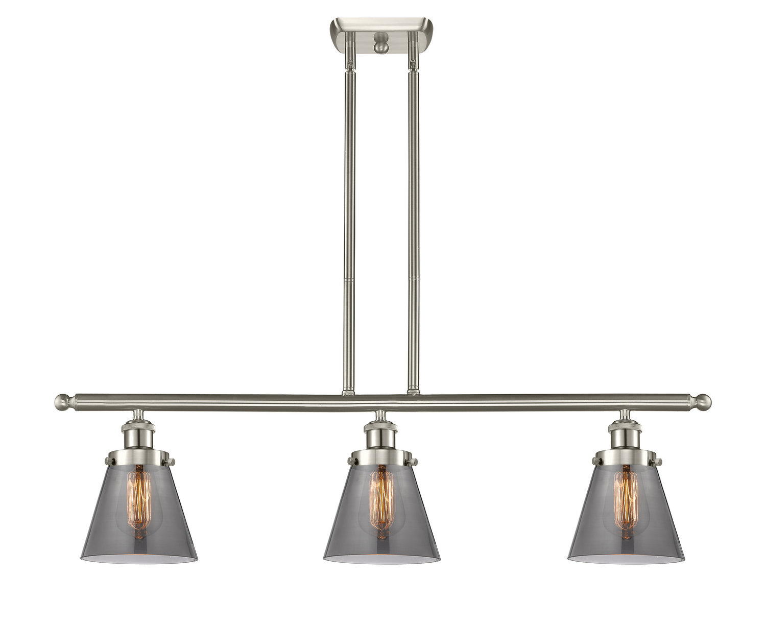 LED Island Pendant by Innovations - Ballston Urban Collection, Brushed Satin Nickel Finish - 916-3I-SN-G63-LED