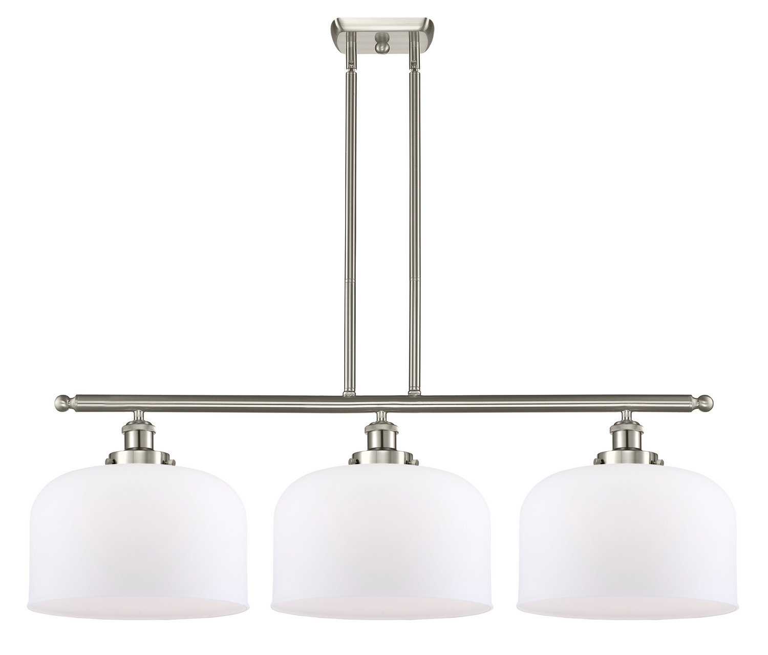Three Light Island Pendant by Innovations - Ballston Urban Collection, Brushed Satin Nickel Finish - 916-3I-SN-G71-L