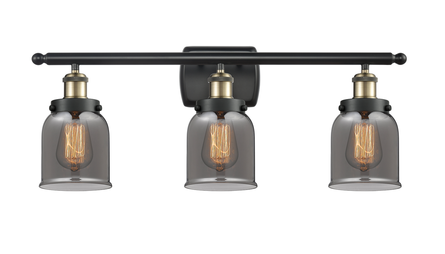 LED Bath Vanity by Innovations - Ballston Urban Collection, Black Antique Brass Finish - 916-3W-BAB-G53-LED