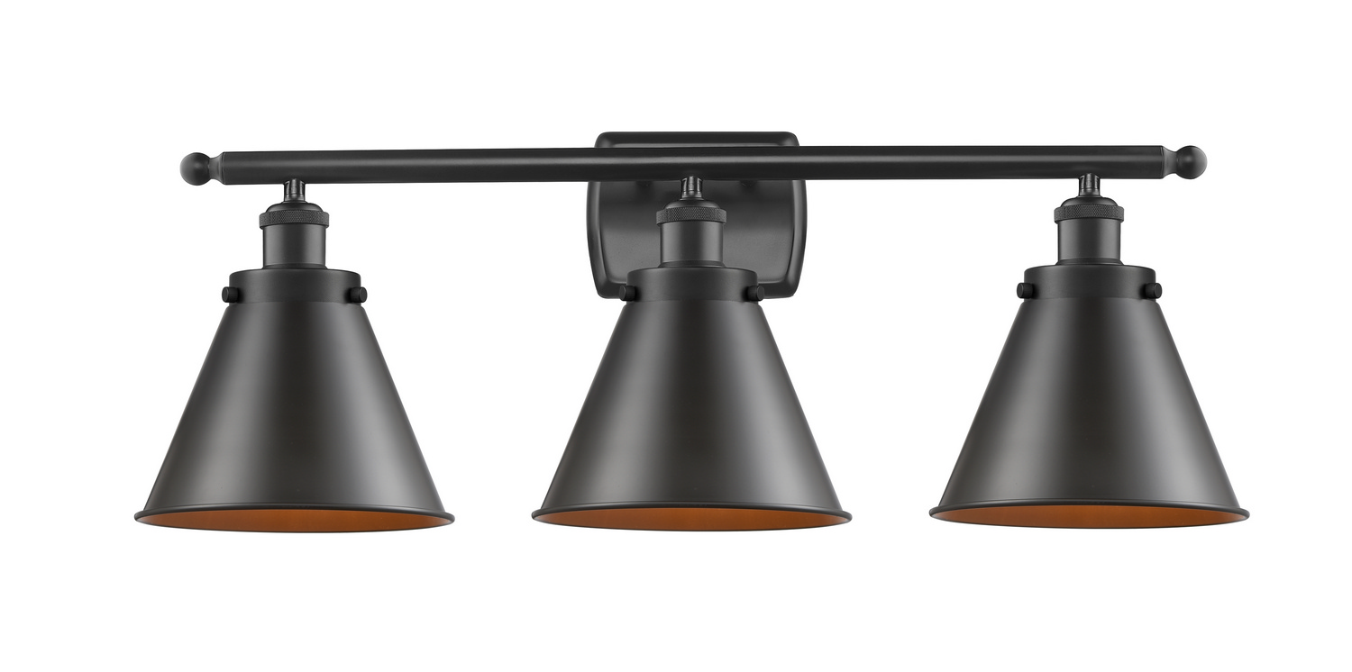 LED Bath Vanity by Innovations - Ballston Urban Collection, Oil Rubbed Bronze Finish - 916-3W-OB-M13-LED