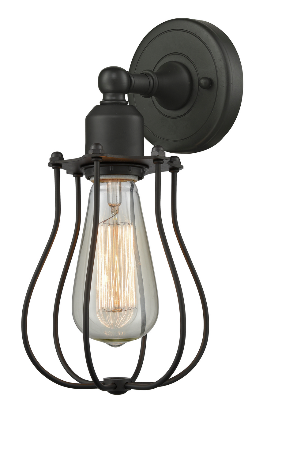 LED Wall Sconce by Innovations - Austere Collection, Oil Rubbed Bronze Finish - 900-1W-OB-CE513-OB-LED