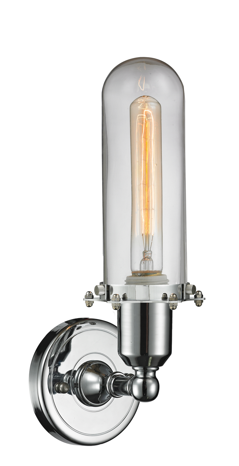 LED Wall Sconce by Innovations - Austere Collection, Polished Chrome Finish - 900-1W-PC-CE228-PC-CL-LED