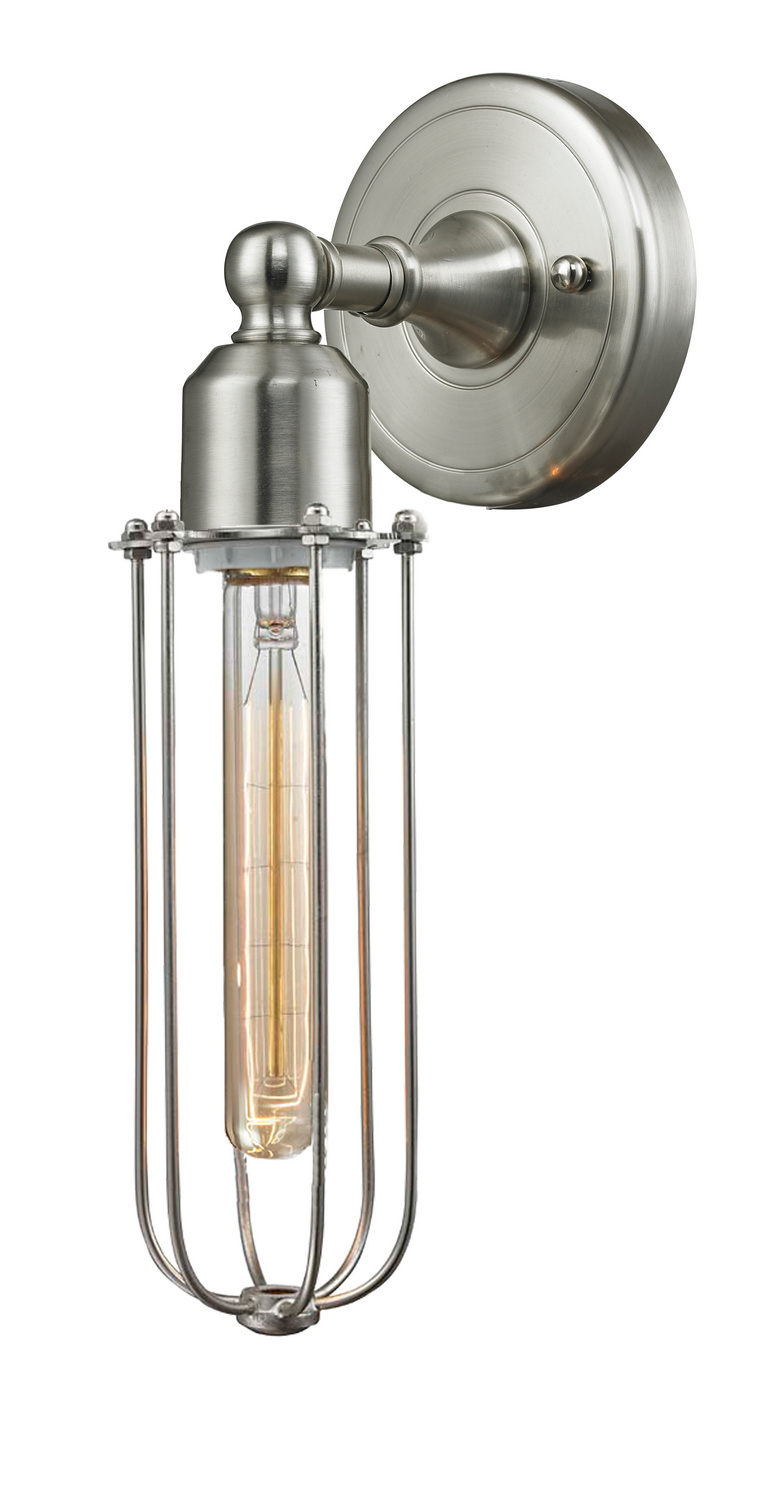 LED Wall Sconce by Innovations - Austere Collection, Brushed Satin Nickel Finish - 900-1W-SN-CE225-SN-LED