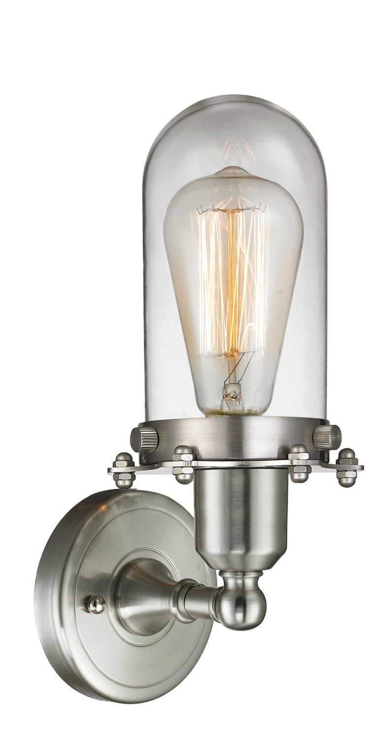 LED Wall Sconce by Innovations - Austere Collection, Brushed Satin Nickel Finish - 900-1W-SN-CE231-SN-CL-LED