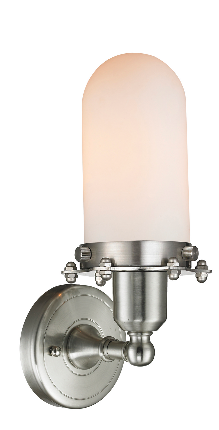 LED Wall Sconce by Innovations - Austere Collection, Brushed Satin Nickel Finish - 900-1W-SN-CE231-SN-W-LED