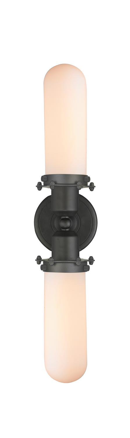LED Bath Vanity by Innovations - Austere Collection, Oil Rubbed Bronze Finish - 900-2W-OB-CE228-OB-W-LED