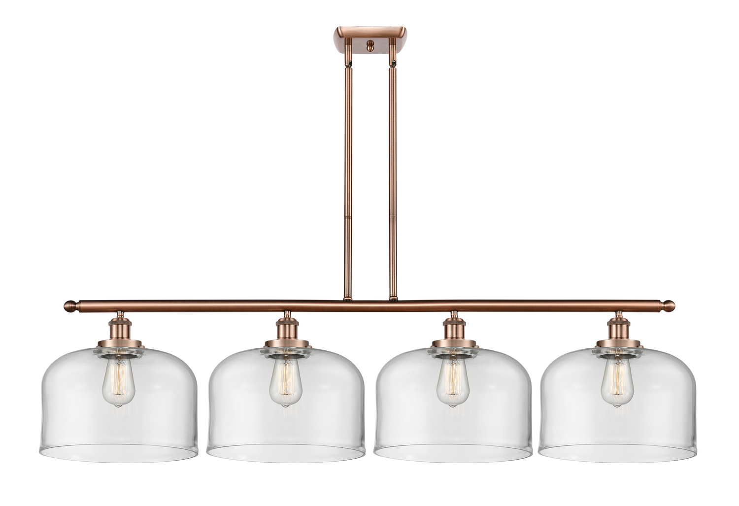 LED Island Pendant by Innovations - Ballston Urban Collection, Antique Copper Finish - 916-4I-AC-G72-L-LED