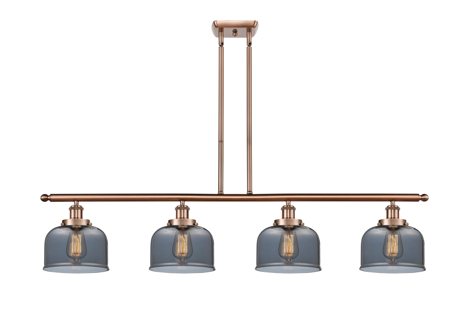 Four Light Island Pendant by Innovations - Ballston Urban Collection, Antique Copper Finish - 916-4I-AC-G73