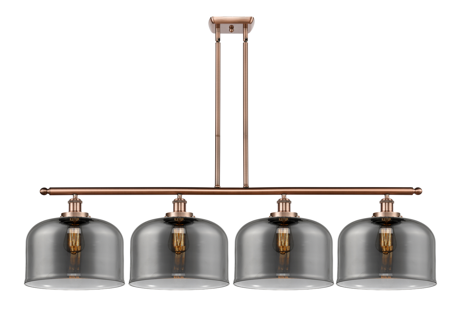 LED Island Pendant by Innovations - Ballston Urban Collection, Antique Copper Finish - 916-4I-AC-G73-L-LED