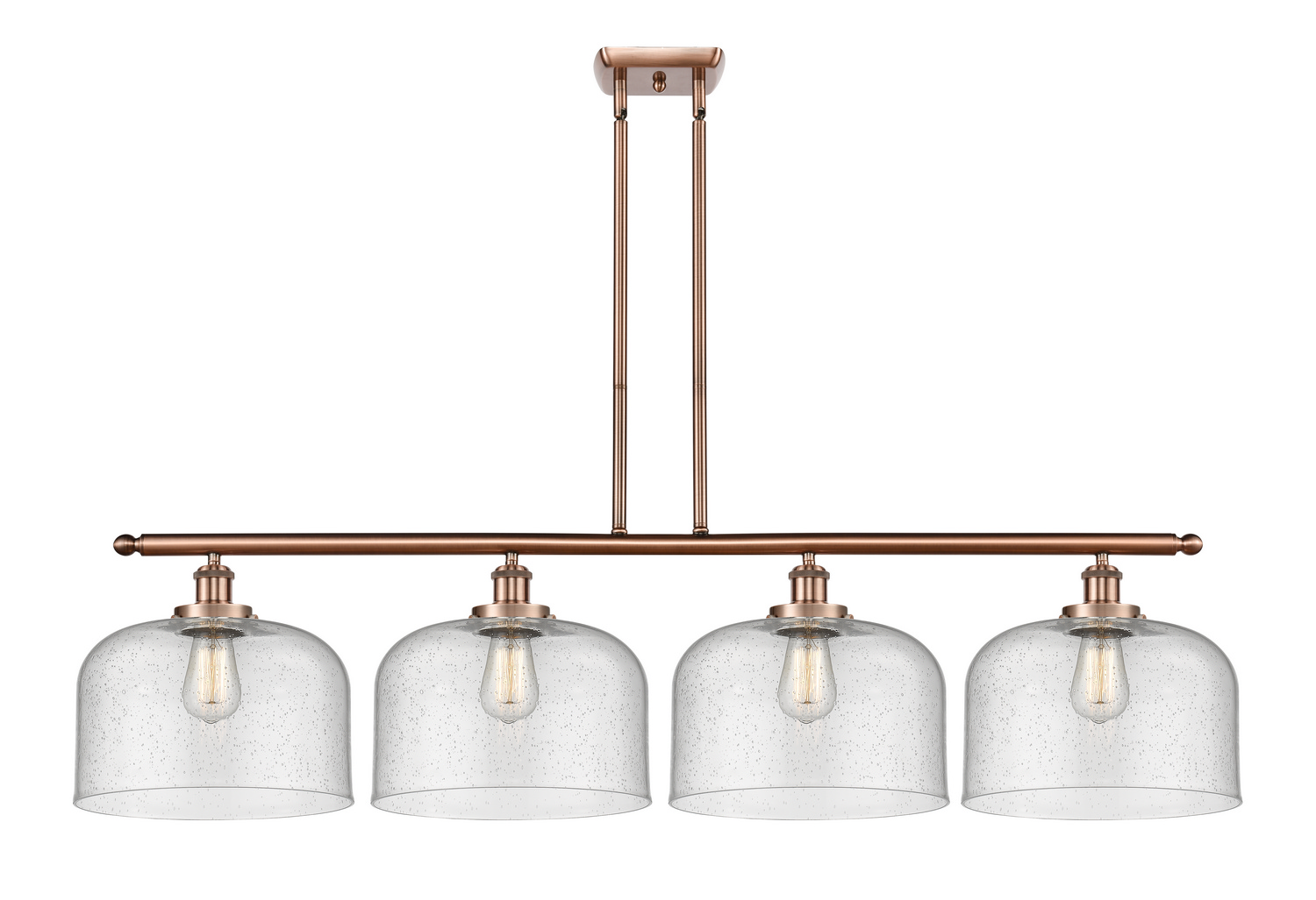 Four Light Island Pendant by Innovations - Ballston Urban Collection, Antique Copper Finish - 916-4I-AC-G74-L